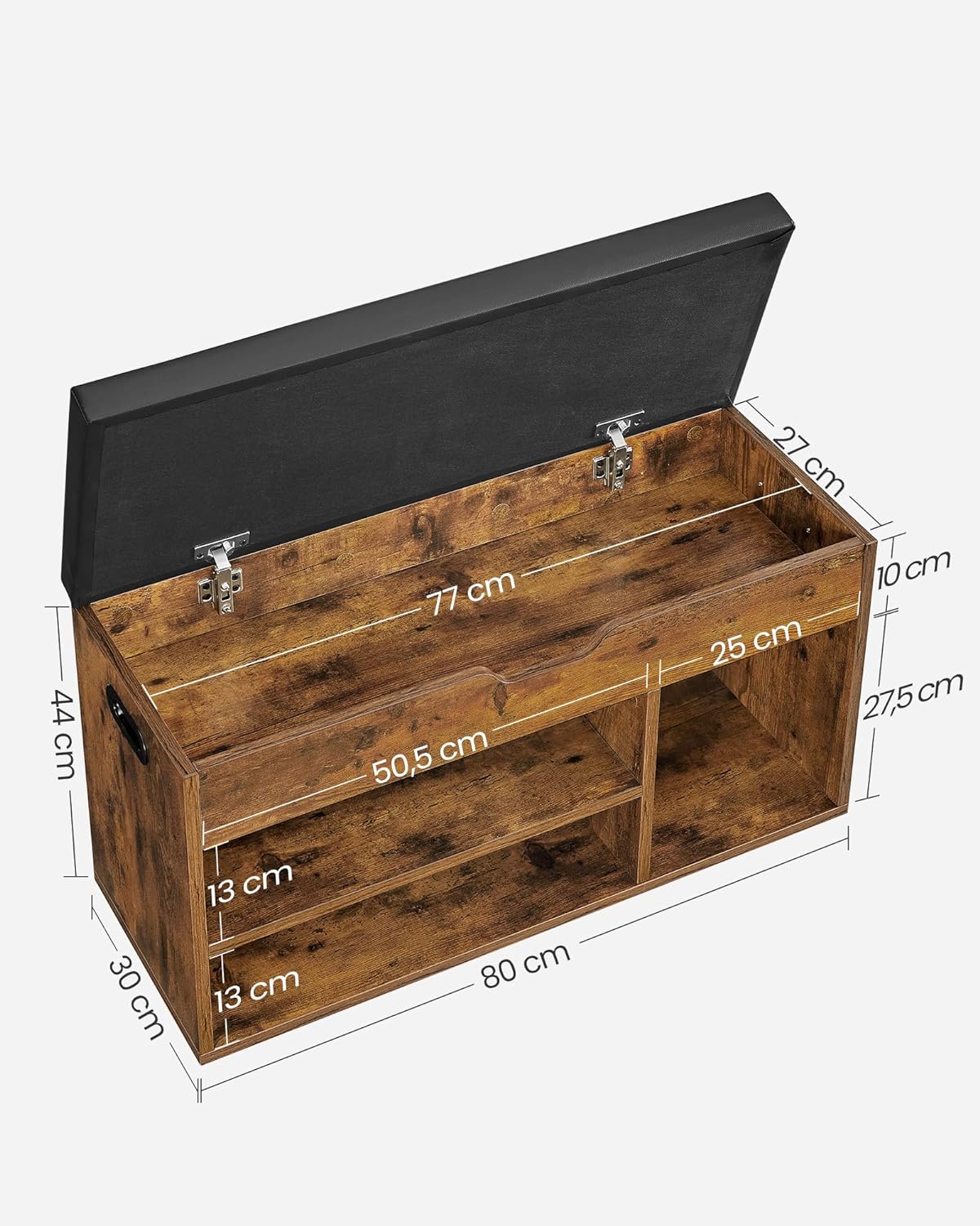 VASAGLE Shoe Bench with Cushion