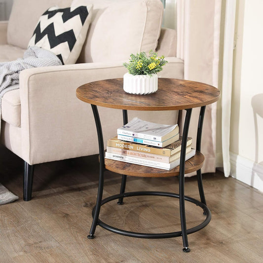 VASAGLE Small Round Table