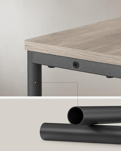 VASAGLE Side Table with Charging Function