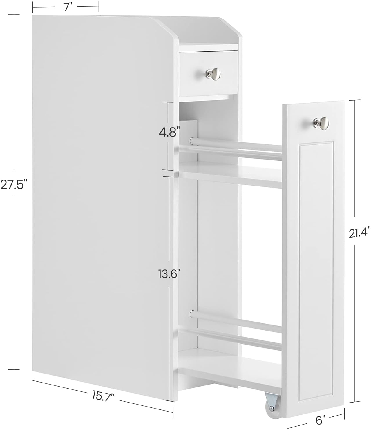 VASAGLE Small Bathroom Storage Cabinet