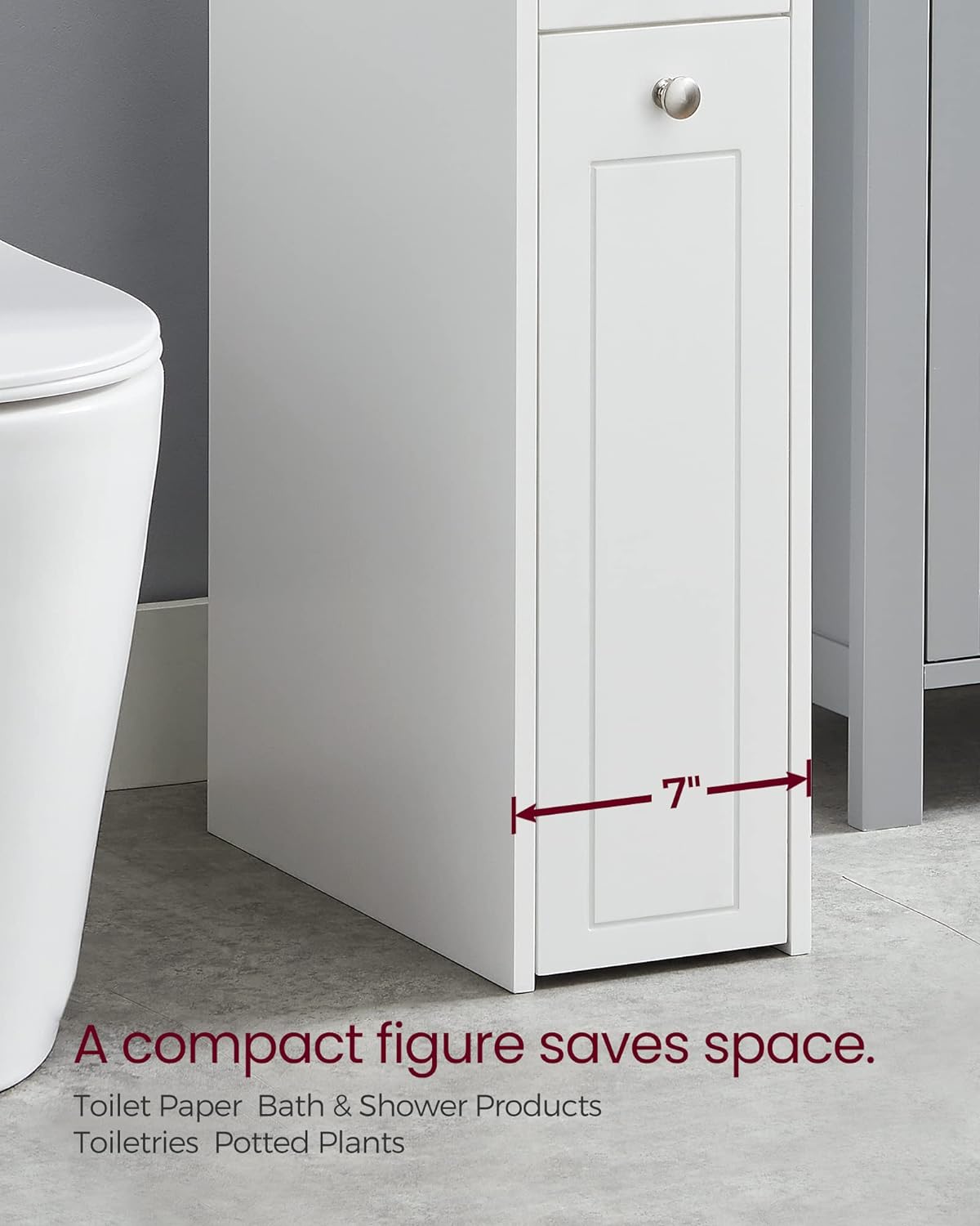 VASAGLE Small Bathroom Storage Cabinet
