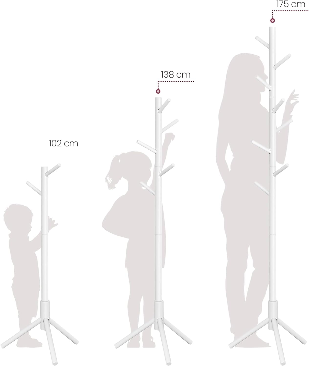 VASAGLE Standing Coat Rack