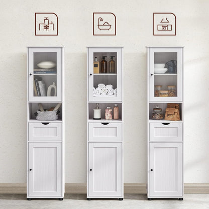VASAGLE Tall Bathroom Cabinet Free Standing