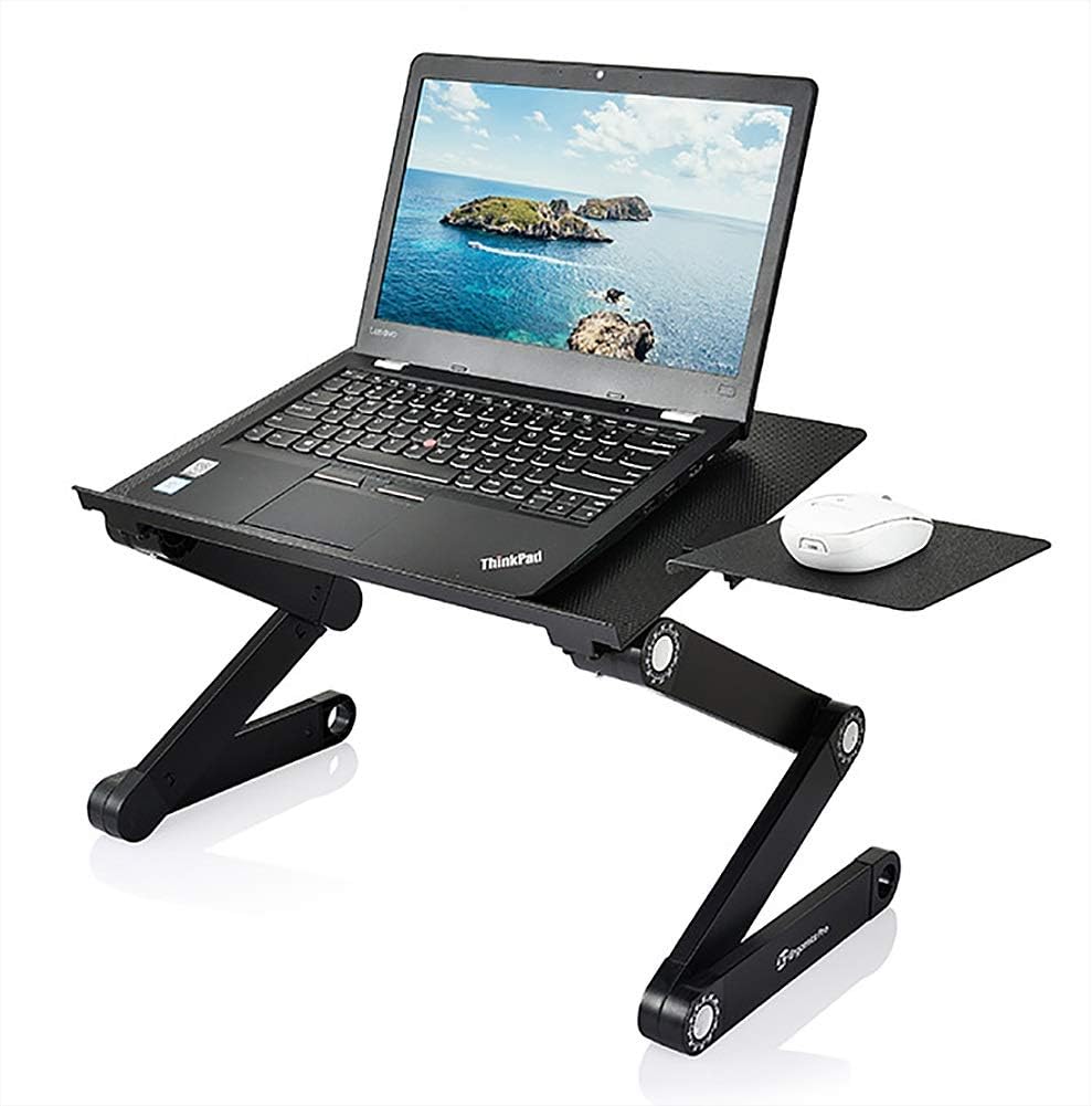 Adjustable Laptop Table With Mouse Pad & Cooler Fan