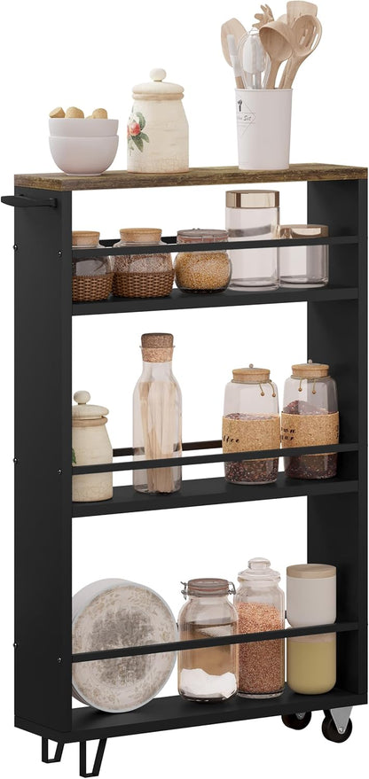 WOLTU Kitchen Trolley with 3 Levels