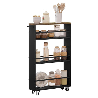 WOLTU Kitchen Trolley with 3 Levels