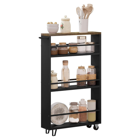 WOLTU Kitchen Trolley with 3 Levels