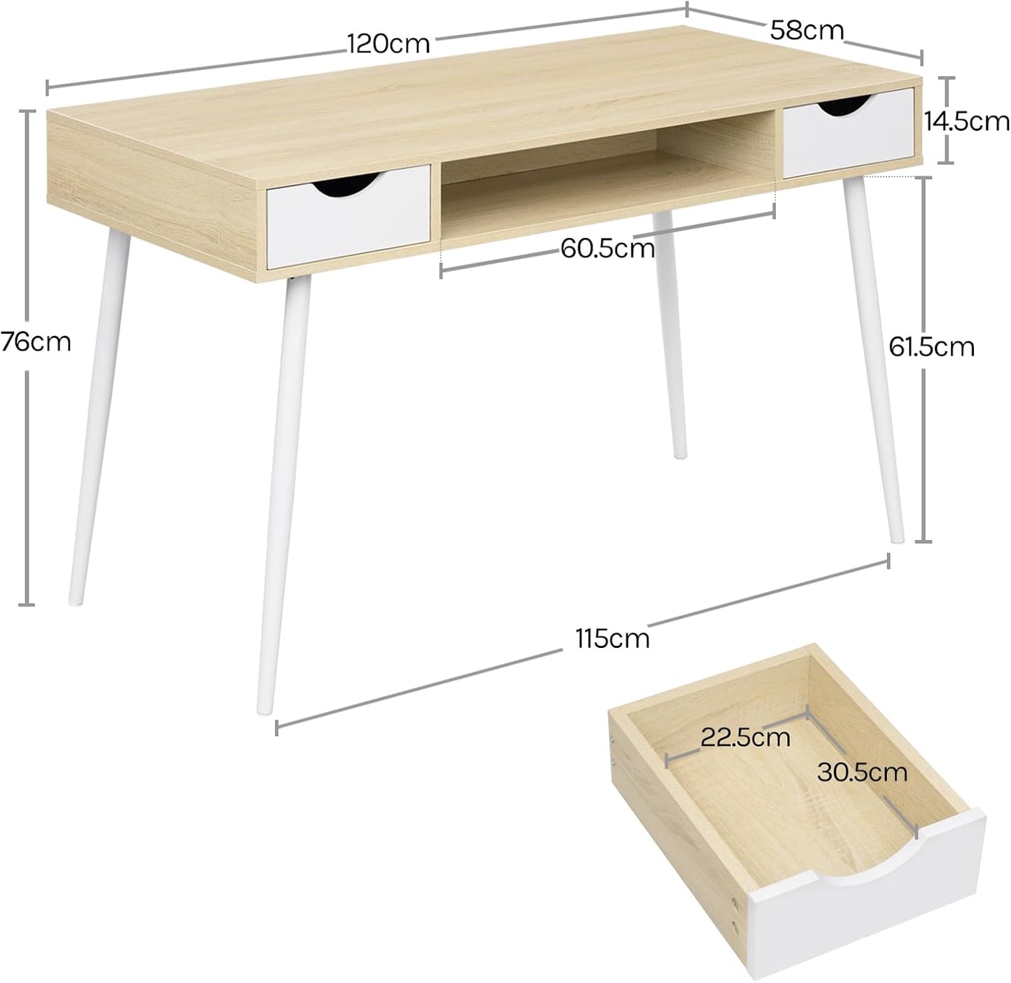 WOLTU Wood Desk