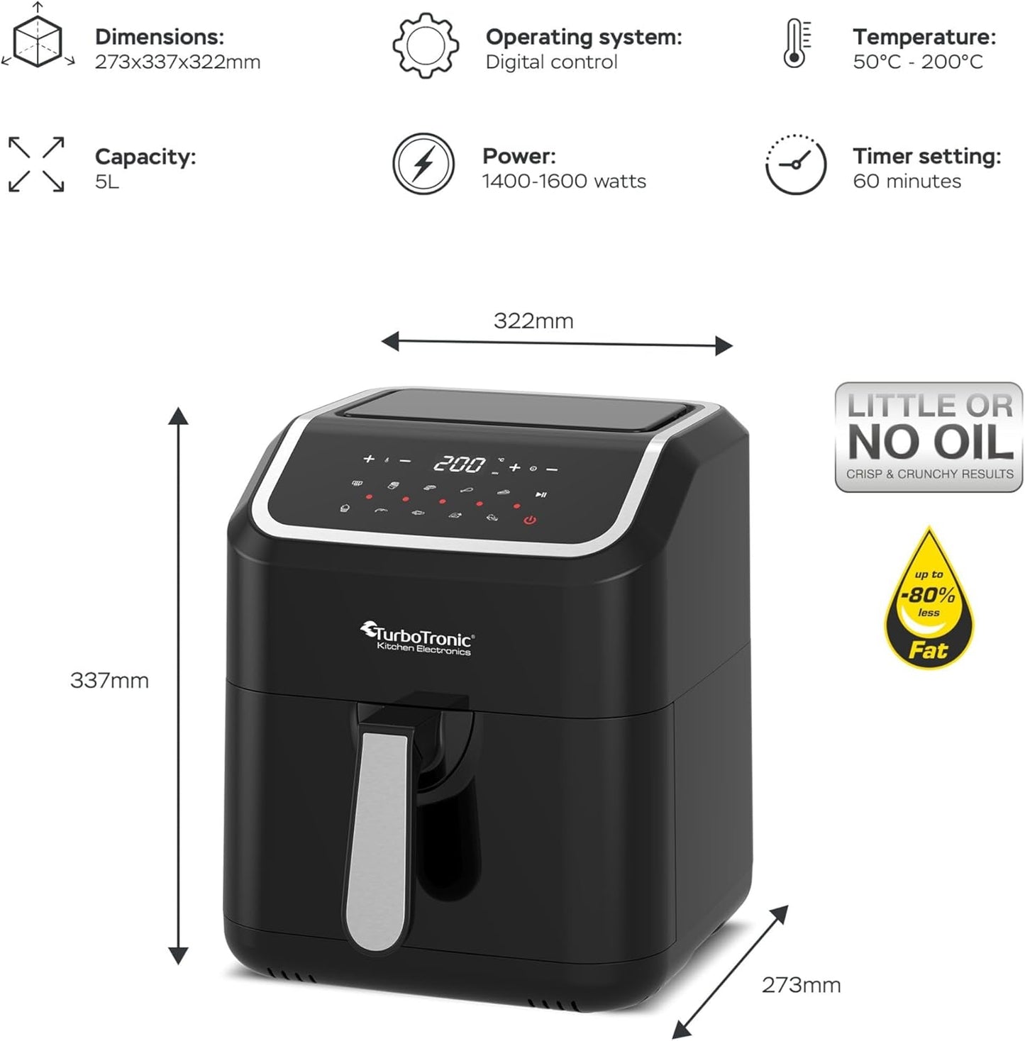 Oil Free Hot Air Fryer