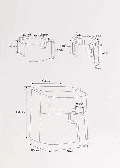 CREATE AIR FRYER PRO LARGE Fryer without oil