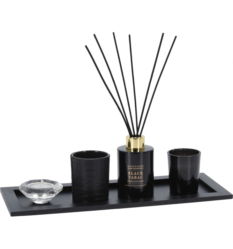 Danny Home™ Living & Style Black Afgano Luxury Fragrance and Decor Set