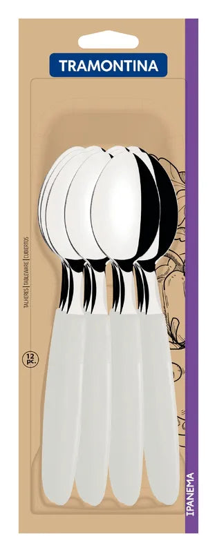 Tramontina Ipanema 12-Piece White Spoon Set