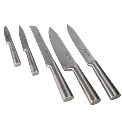 Danny Home 5-Piece Knife Set with Acacia Wood Block
