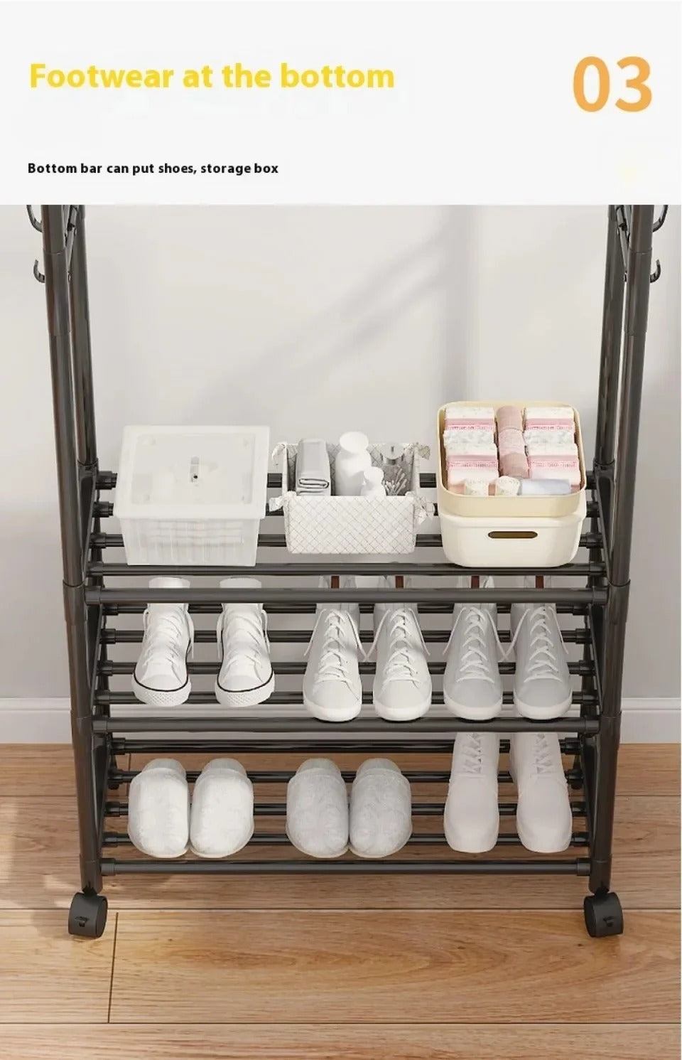 Multi-Functional Storage Shelf