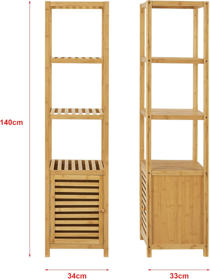Bamboo Shelf with Cabinet