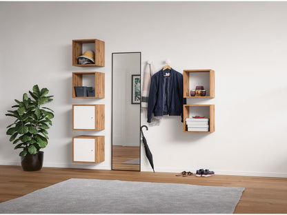 LIVARNO Modular shelf with door oak