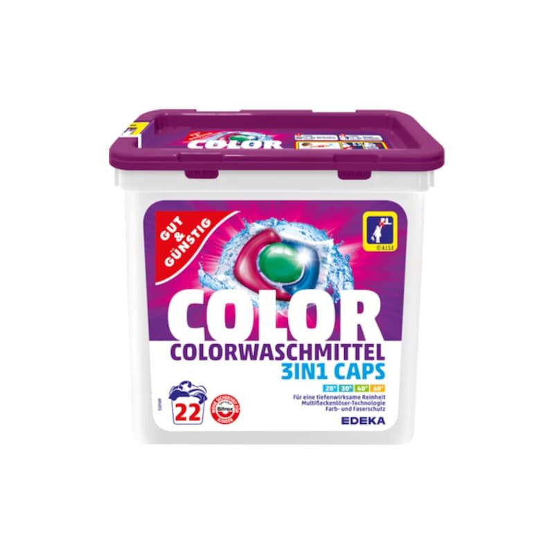 3 in 1 color Laundry Detergent Capsules 22pcs