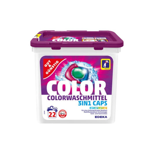 3 in 1 color Laundry Detergent Capsules 22pcs