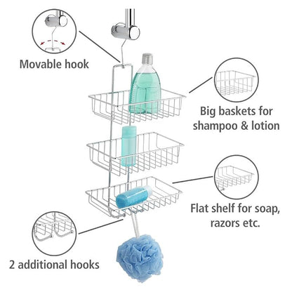 WENKO shower rack with 3 shelves