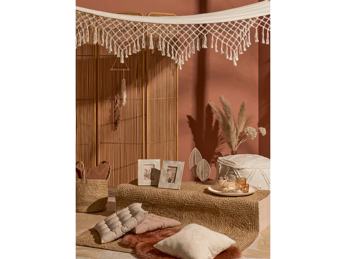 Desert Flower MDF Leaf Pattern Picture Frame