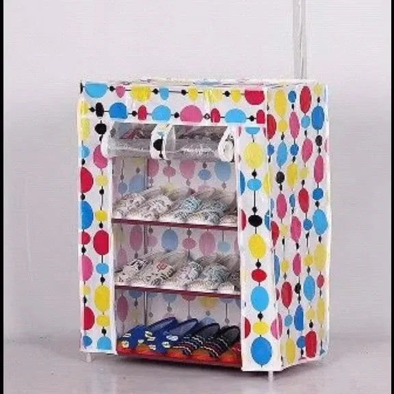 4 Layer Shoe Rack with Cover