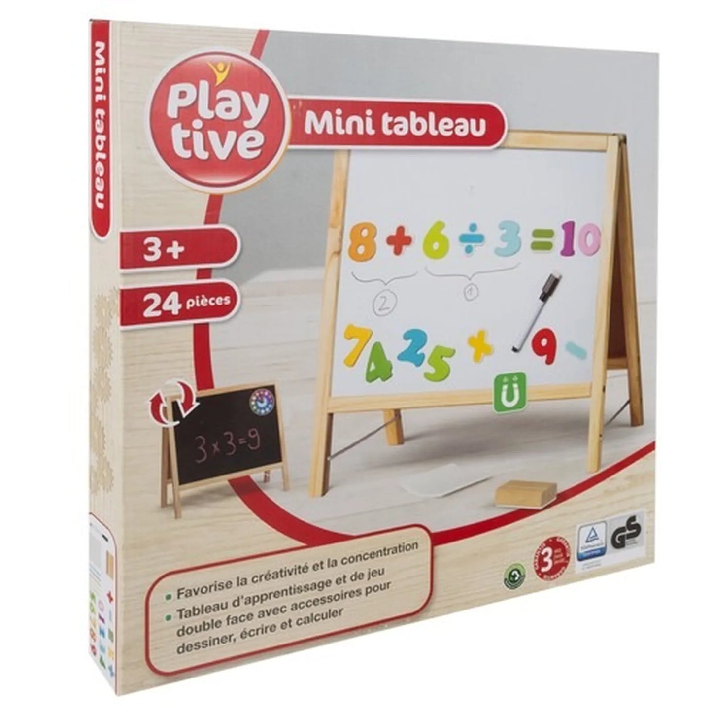 Playtive 2-in-1 Wooden Mini Tabletop Easel