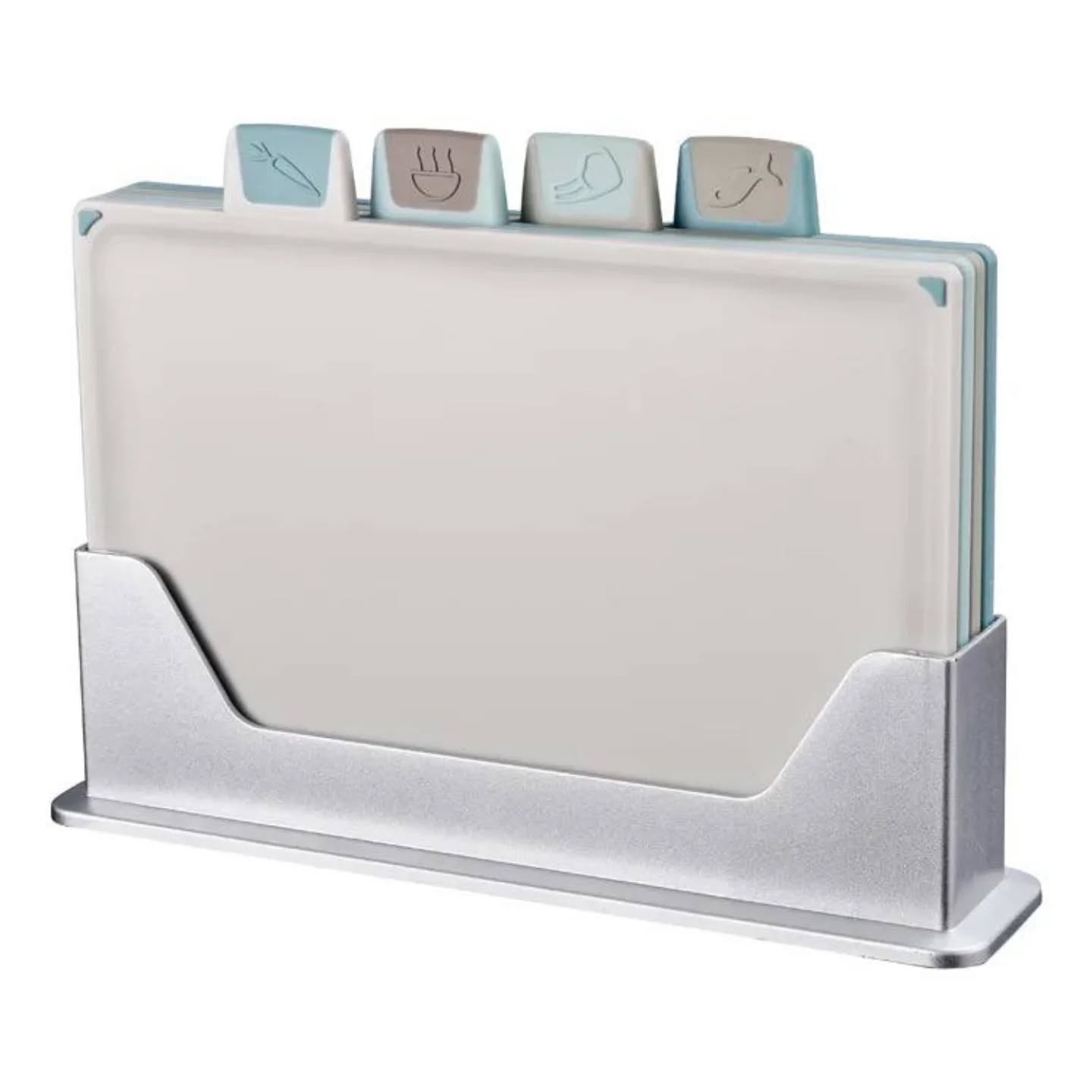 4-Piece Chopping Board Set with Storage Stand