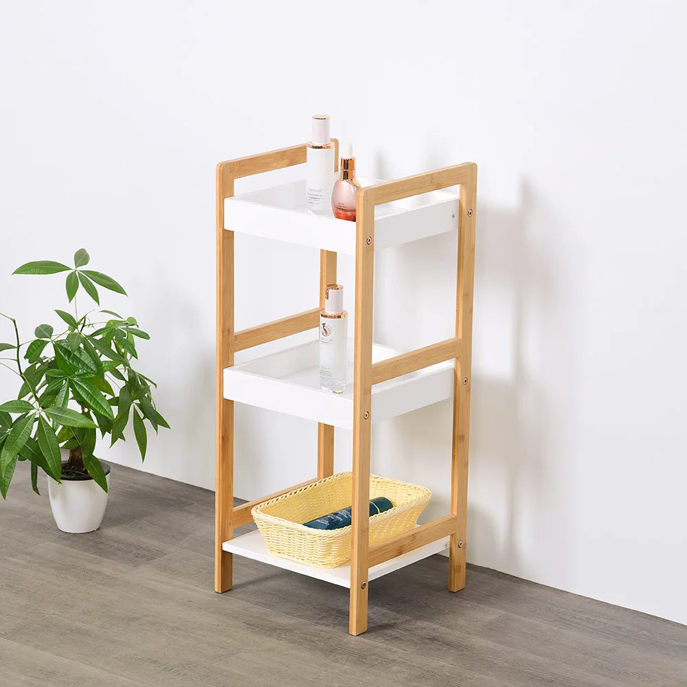 3-Tier Bamboo Shelf Storage