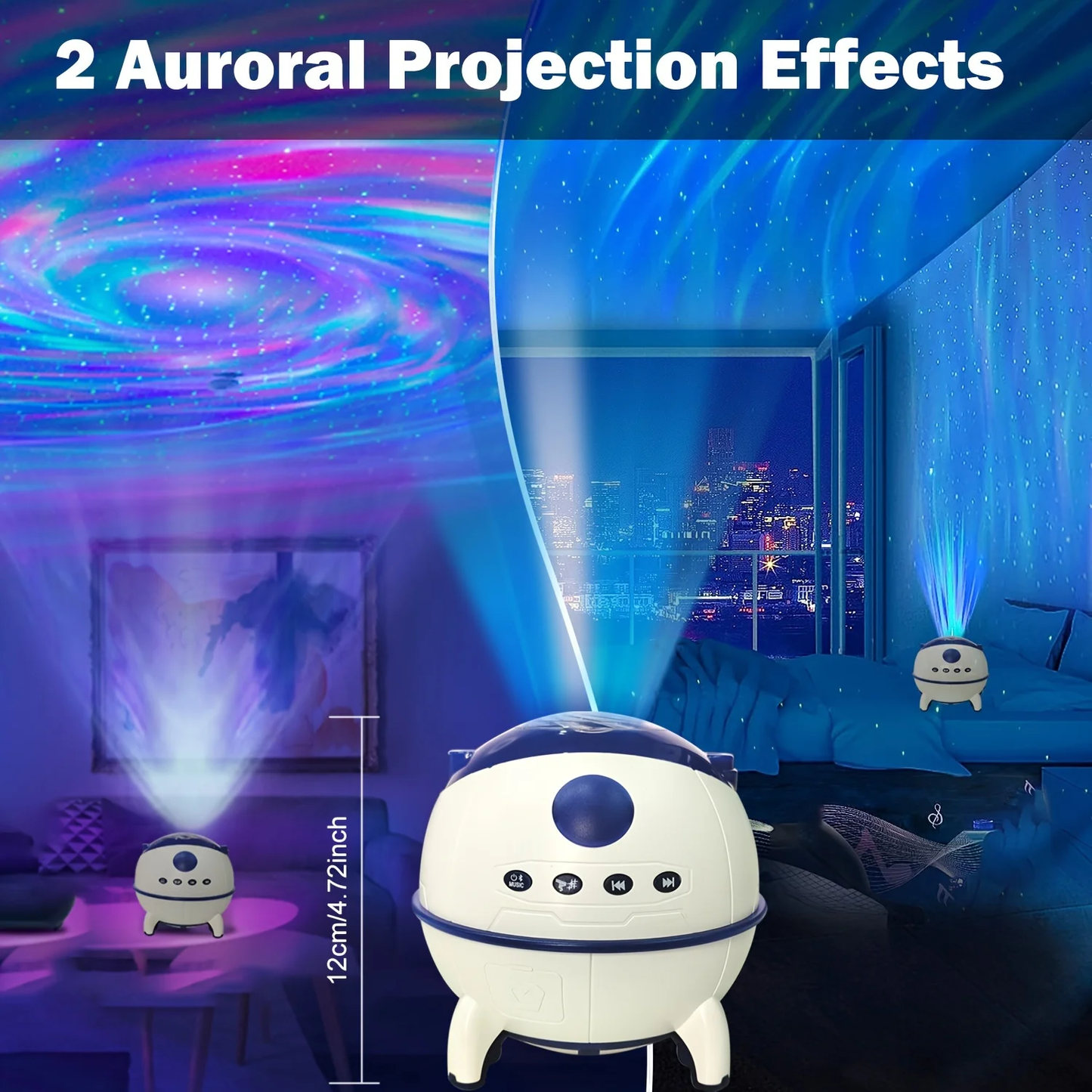 Light Aurora Projector with speaker