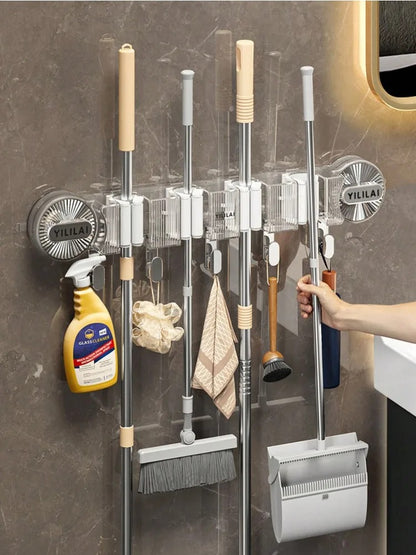 Wall Hanging Bathroom Broom Hanger