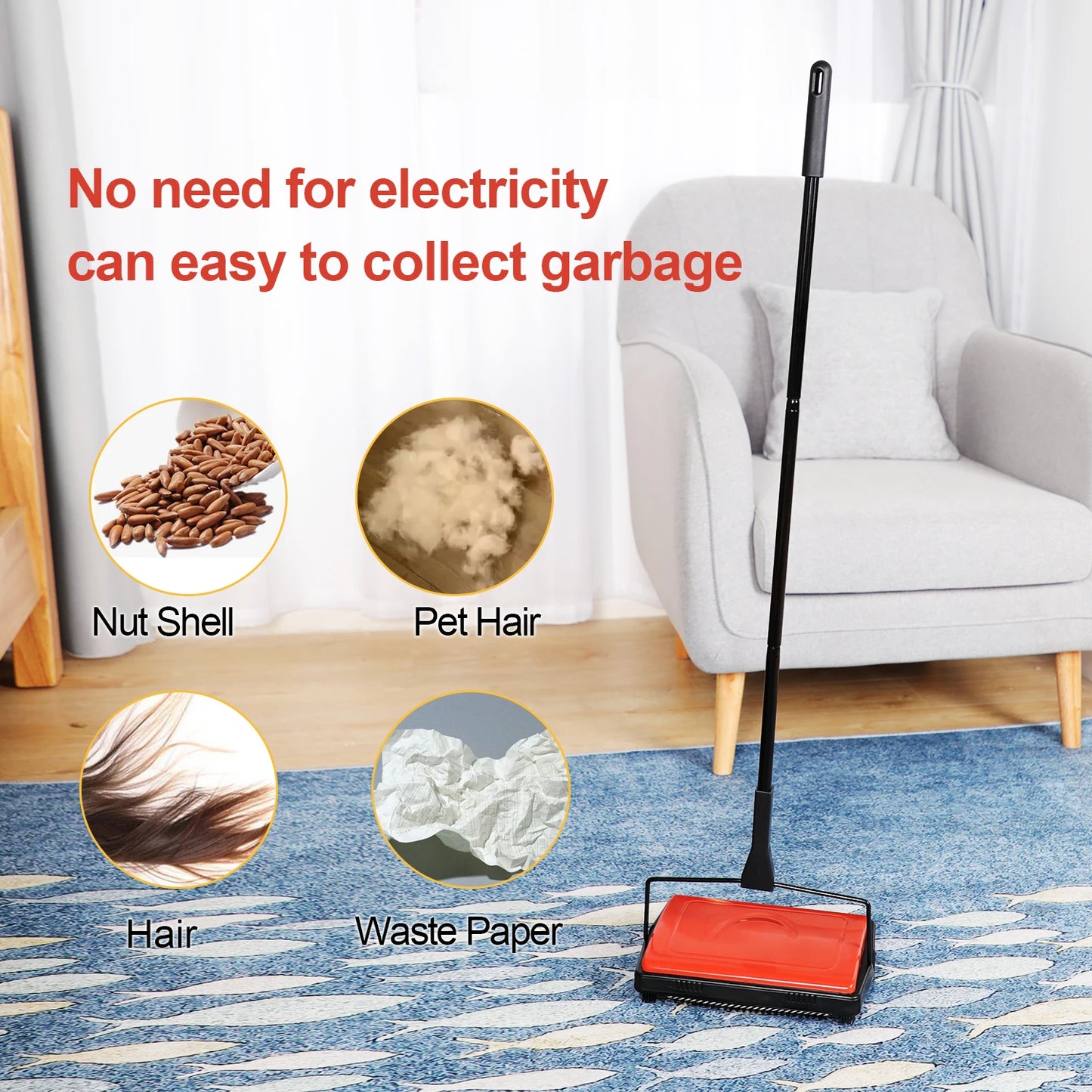 GeBe Manual Carpet Sweeper