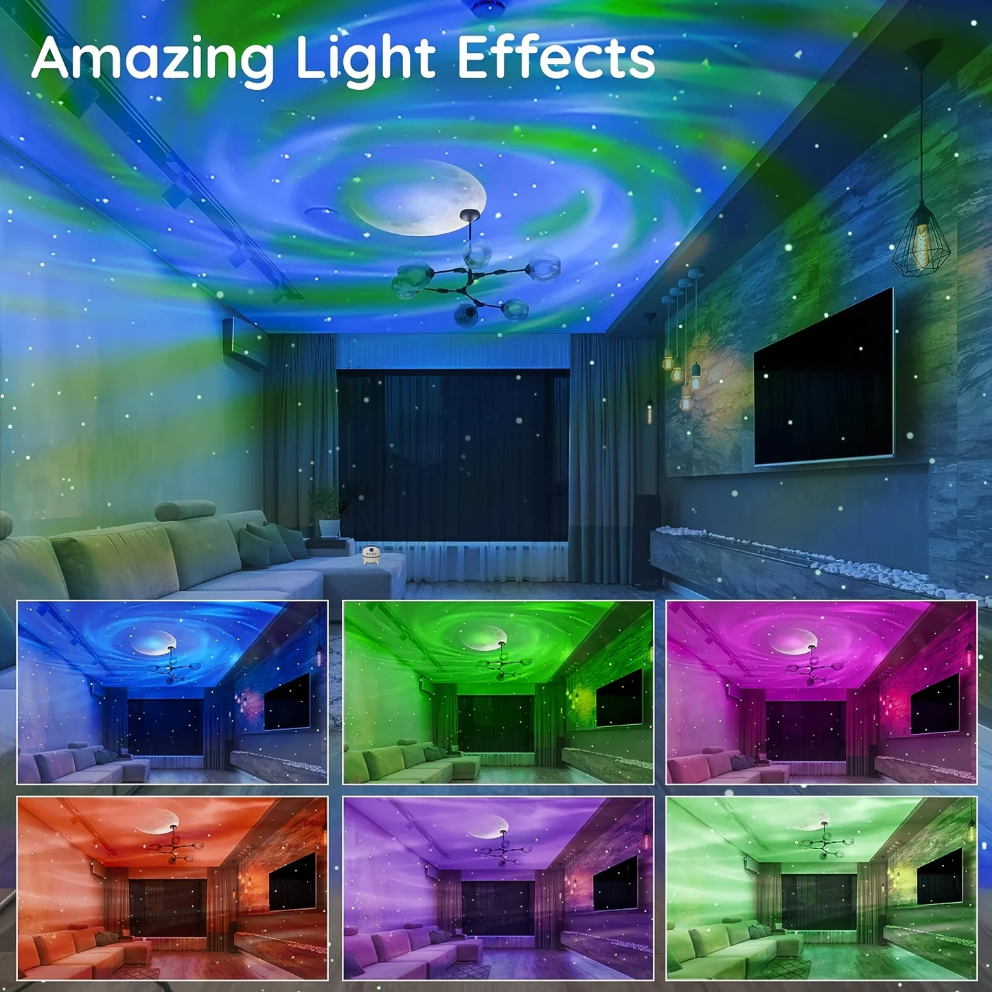 Light Aurora Projector with speaker