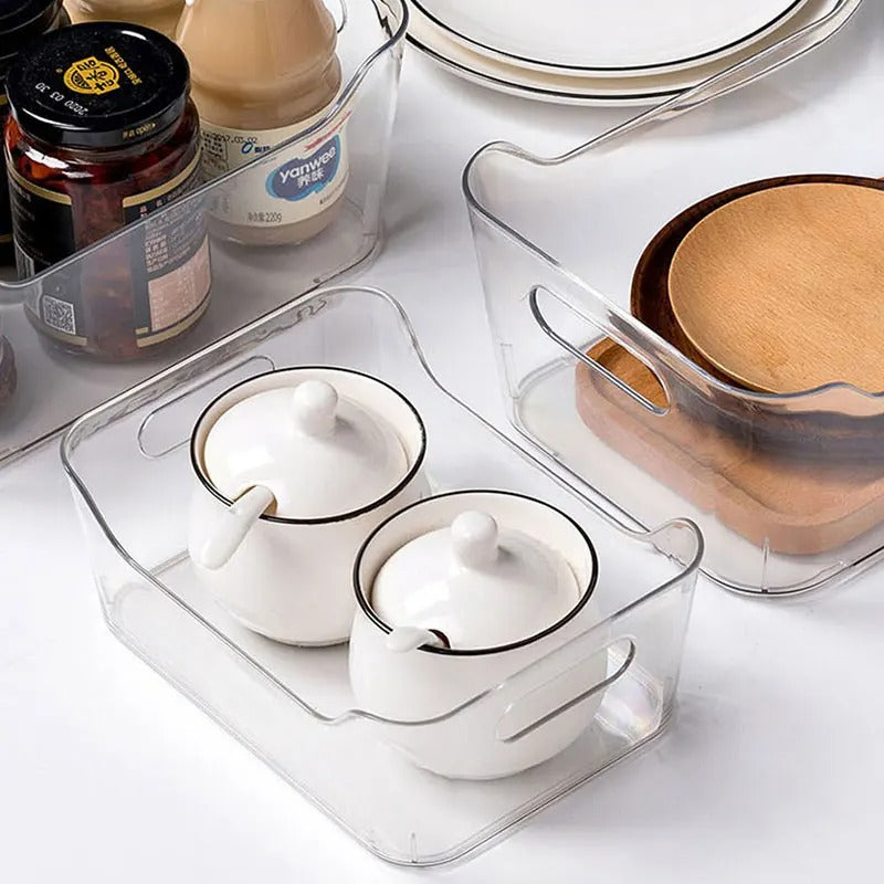 Plastic Storage Bin With Handle