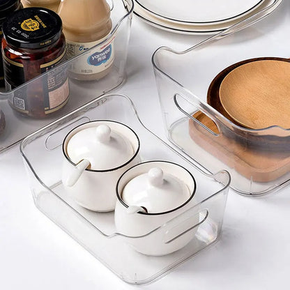 Plastic Storage Bin With Handle