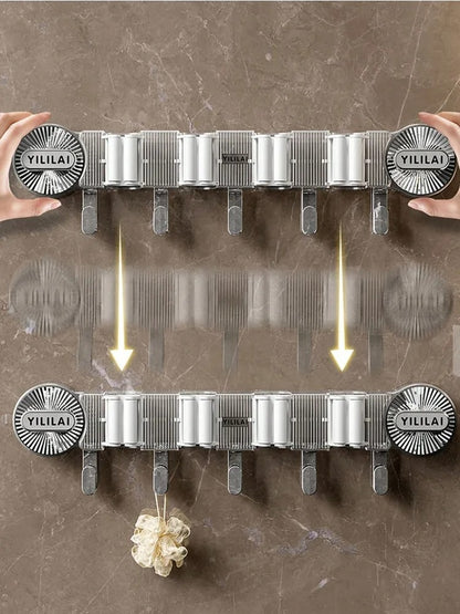 Wall Hanging Bathroom Broom Hanger