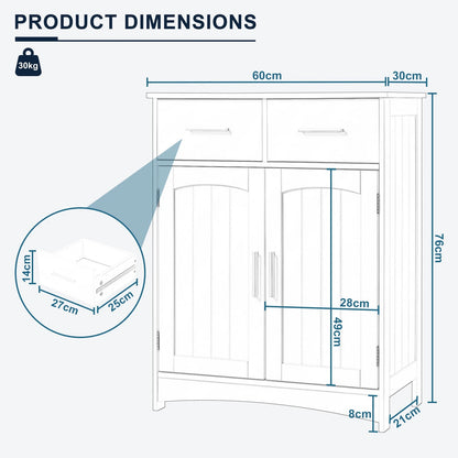 2 Drawers Bathroom Cabinet