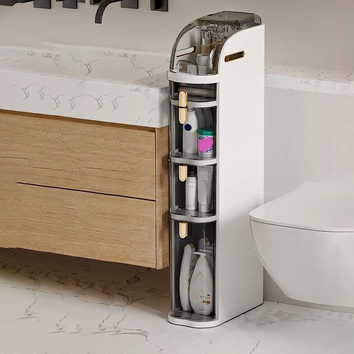 Bathroom Floor Storage Cabinet