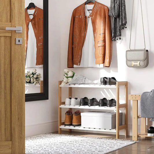 Bamboo Shoe Rack