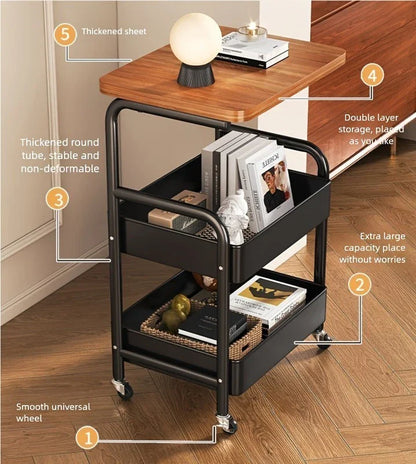 3 Tier Storage Trolley Cart