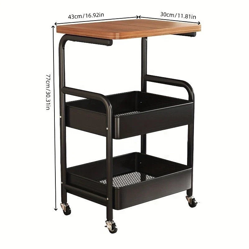 3 Tier Storage Trolley Cart