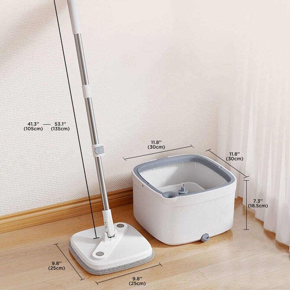 Easy Washing Square Spin Mop & Bucket System