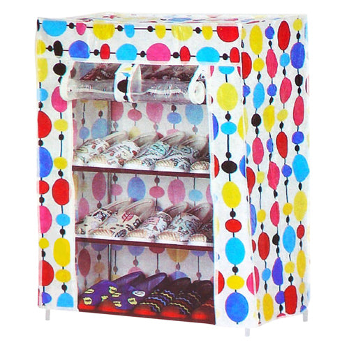 4 Layer Shoe Rack with Cover