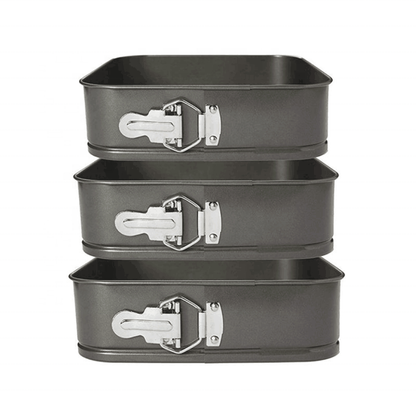 3 Square Carbon Steel Baking Set