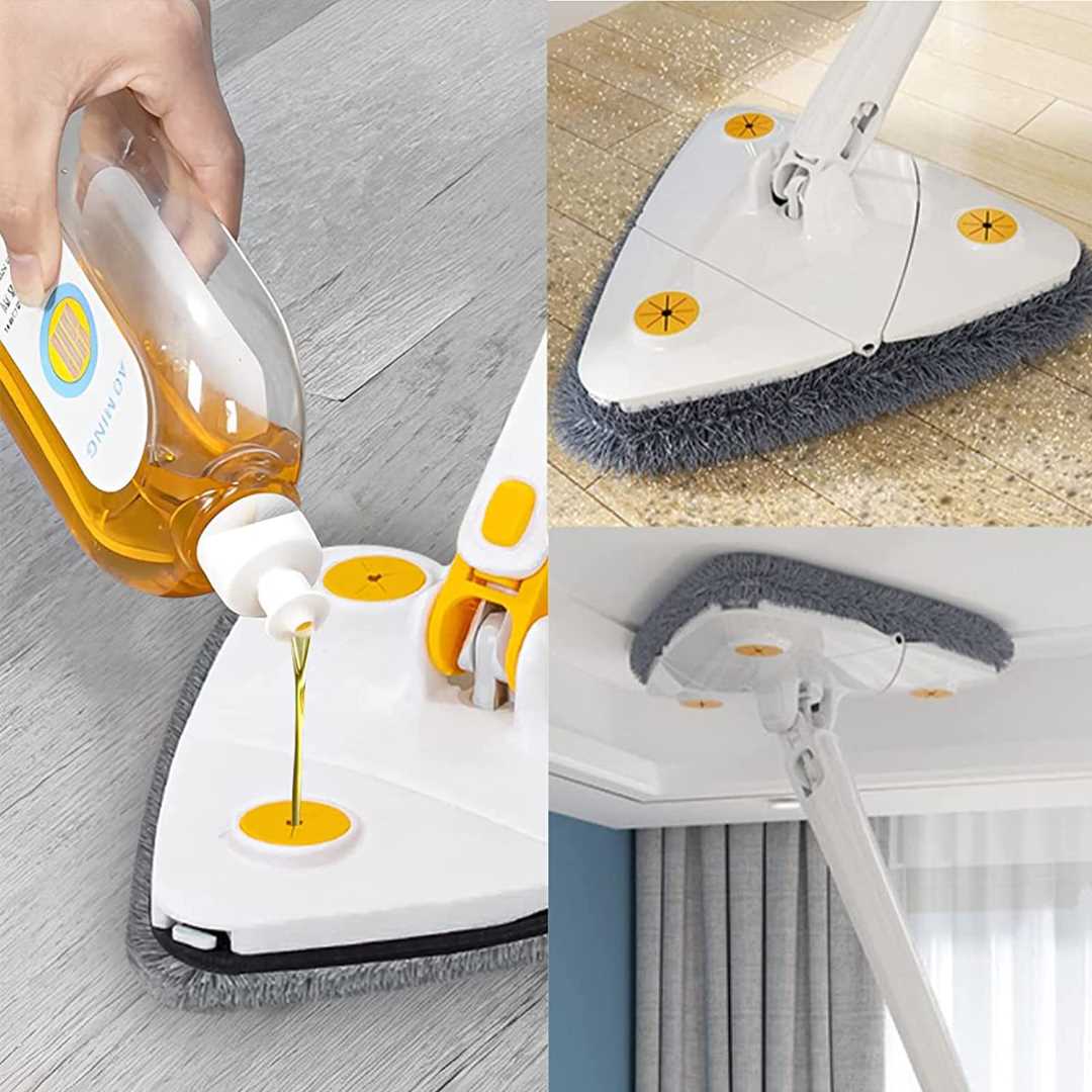 Adjustable Triangular Mop 360° Rotating Mop