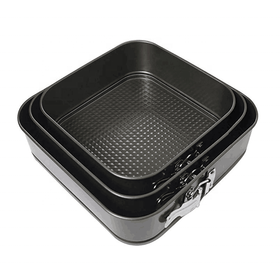 3 Square Carbon Steel Baking Set