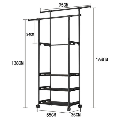 3 layer standing cloth rack