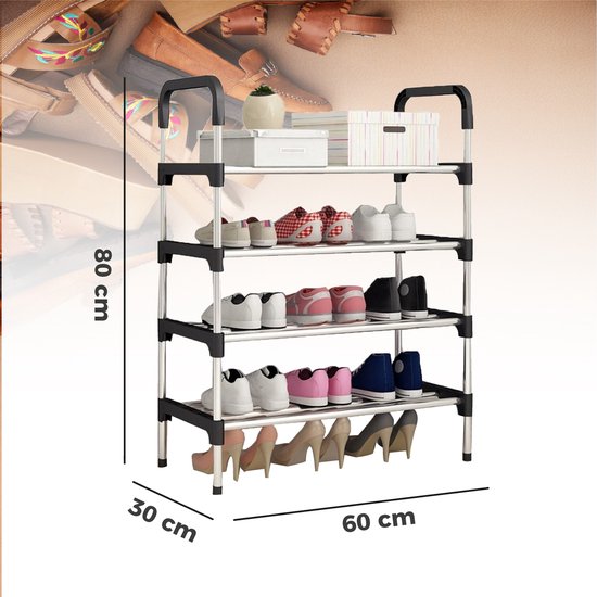 4 layer shoe rack