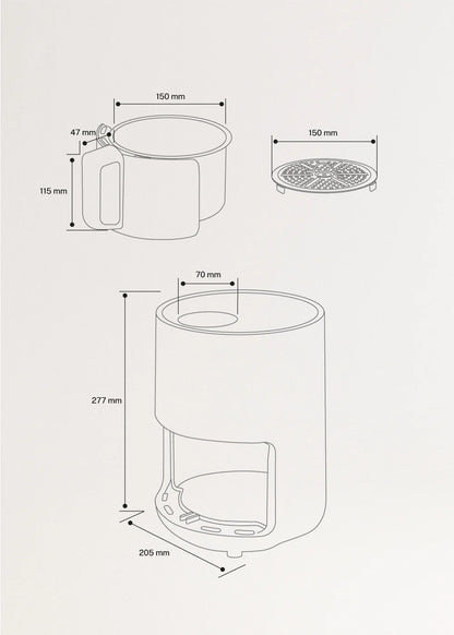 CREATE AIR FRYER oil-free air fryer