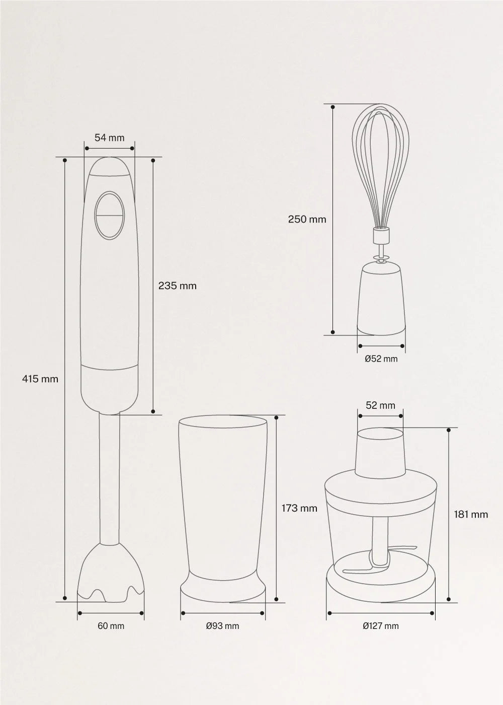 CREATE FULLMIX RETRO Hand blender