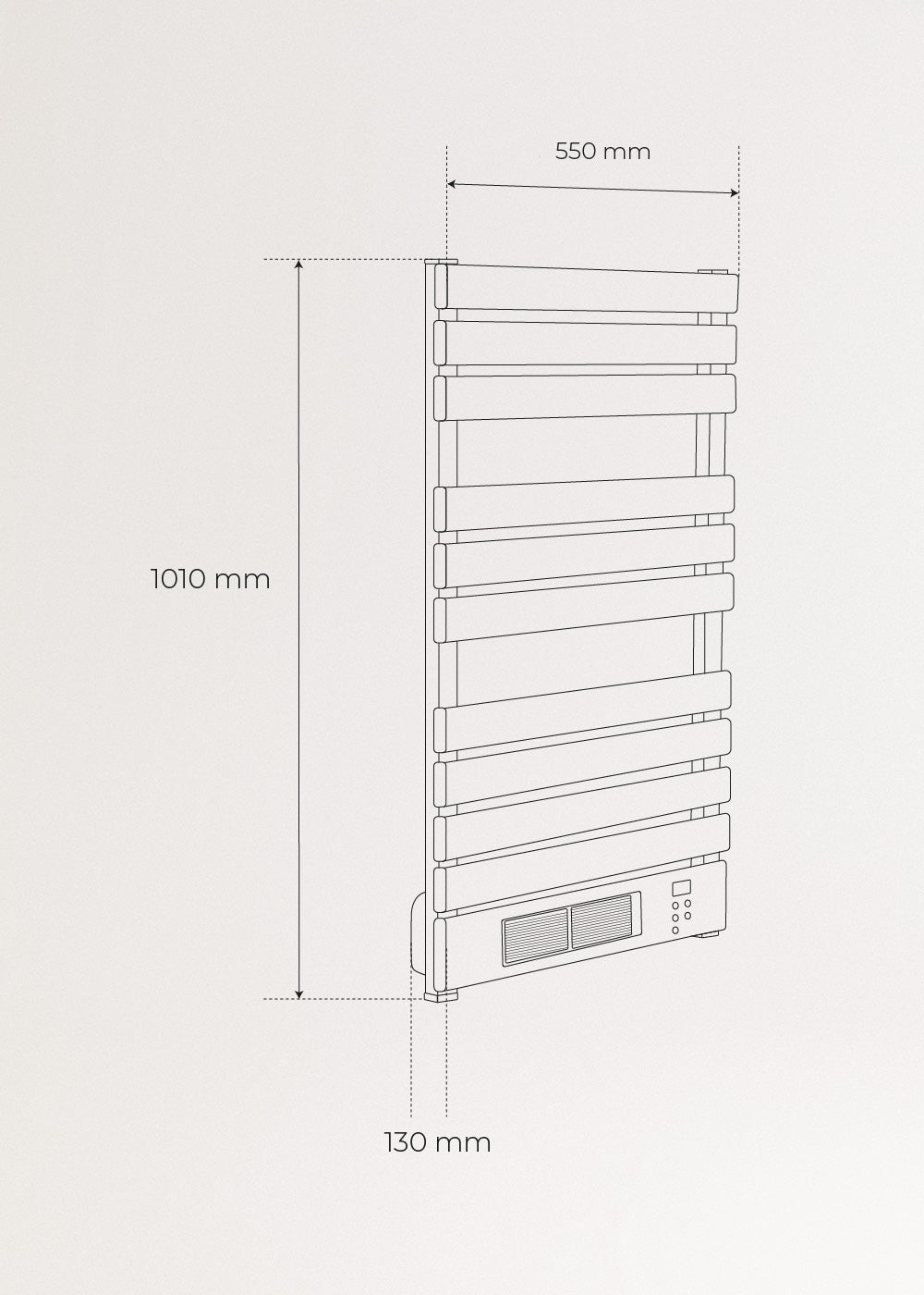 create Electric floor or wall towel rail